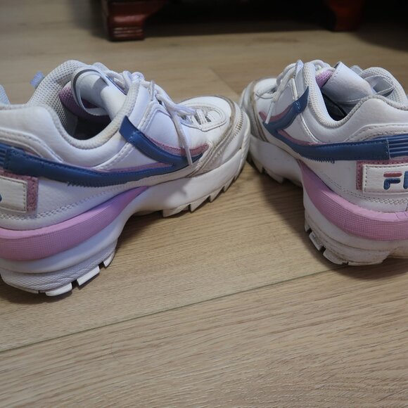 Blue and Pink Fila Sneakers - Picture 4 of 5